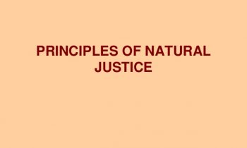 இயற்கை நீதிக் கோட்பாடு (Principles of Natural Justice)